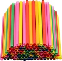 Vista 8 de 100 popotes para beber frutas, popotes desechables de plástico de panal de abeja, tropical, hawaiano, playa, cóctel, piscina, suministros