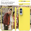 YATWIN Silicone Case for Samsung Galaxy S25 FE 4G, Soft-Touch, Shockproof, DustProof, Antiskid Phone Cover for Samsung Galaxy S25 FE - Yellow gallery image