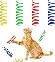 SPOT Colorful Springs Cat Toys 10-Pack - 3" Bouncy Coils for Indoor Cats & Kittens, Safe Interactive Chase Toys