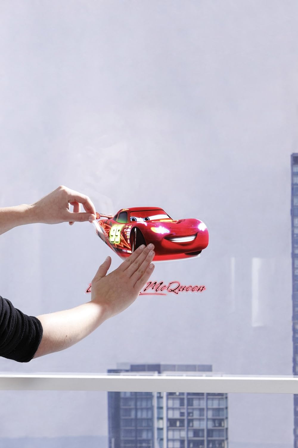 Komar 16406 Disney Cars Freestyle Deco Window Sticker, Multi-Colour, Set of 12 Pieces