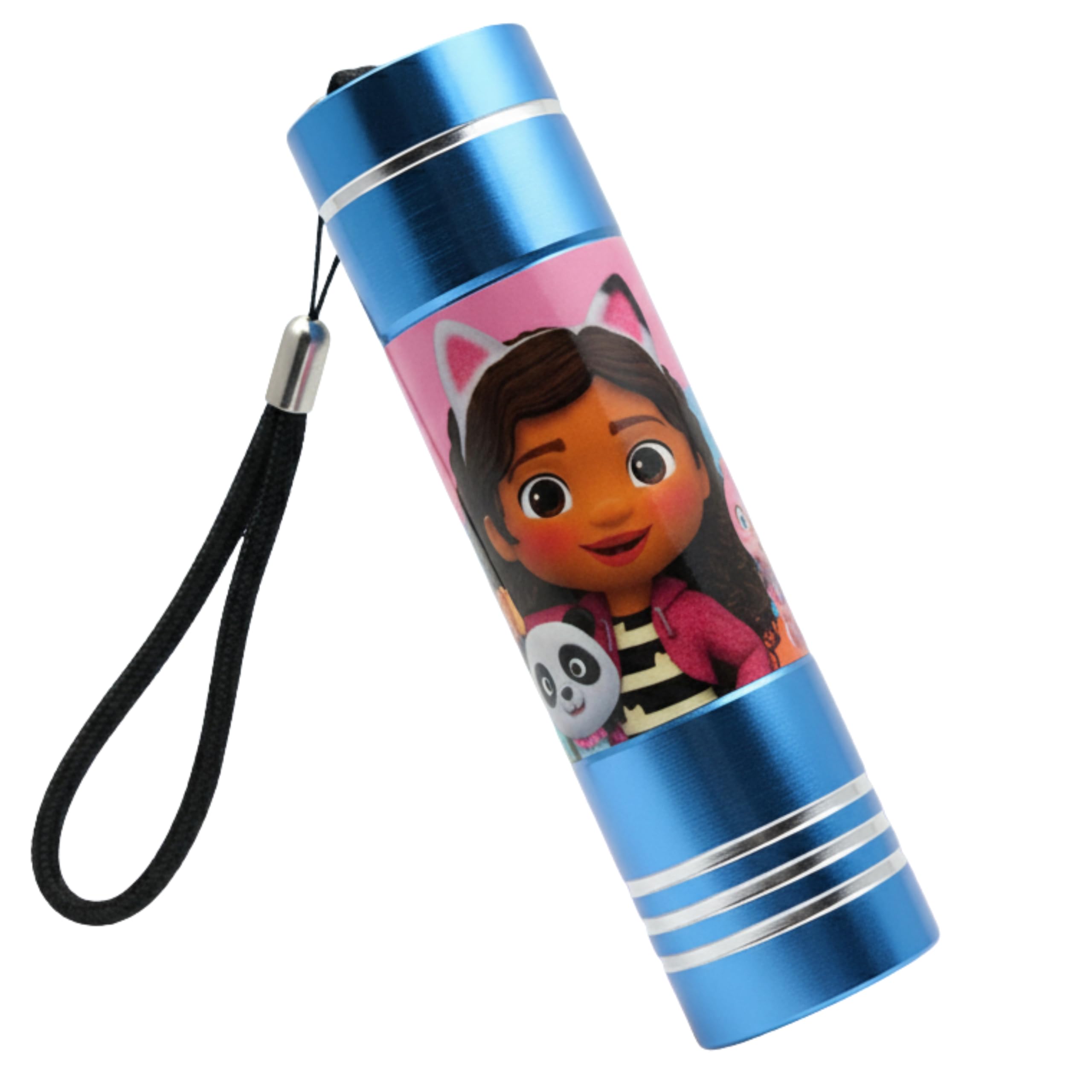 SRV Hub Sky Blue Gabby’s Dollhouse Flashlight for Kids – Compact 9 LED Aluminium Torch with Batteries | Portable Waterproof Mini Torch for Travel, Camping & Outdoor Adventures