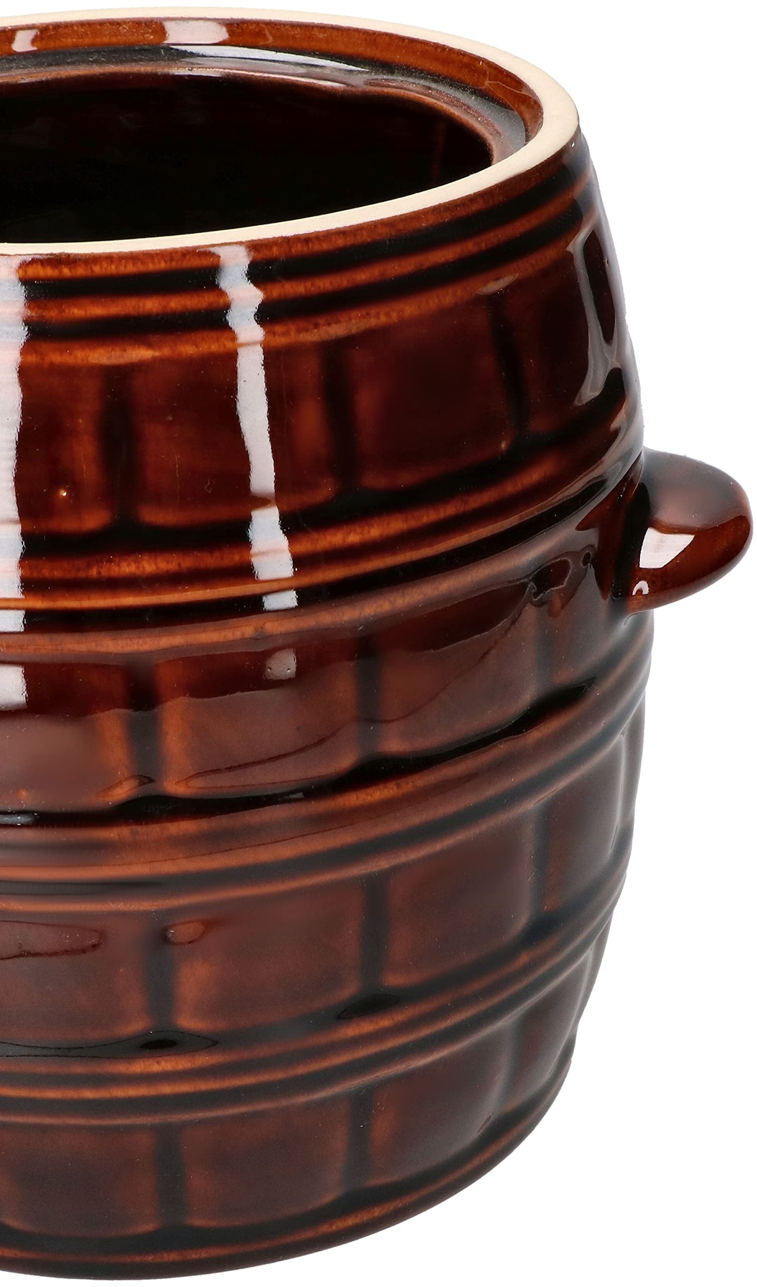 Fazék fedővel, Kotarbau, Kerámia, 8 l, Barna