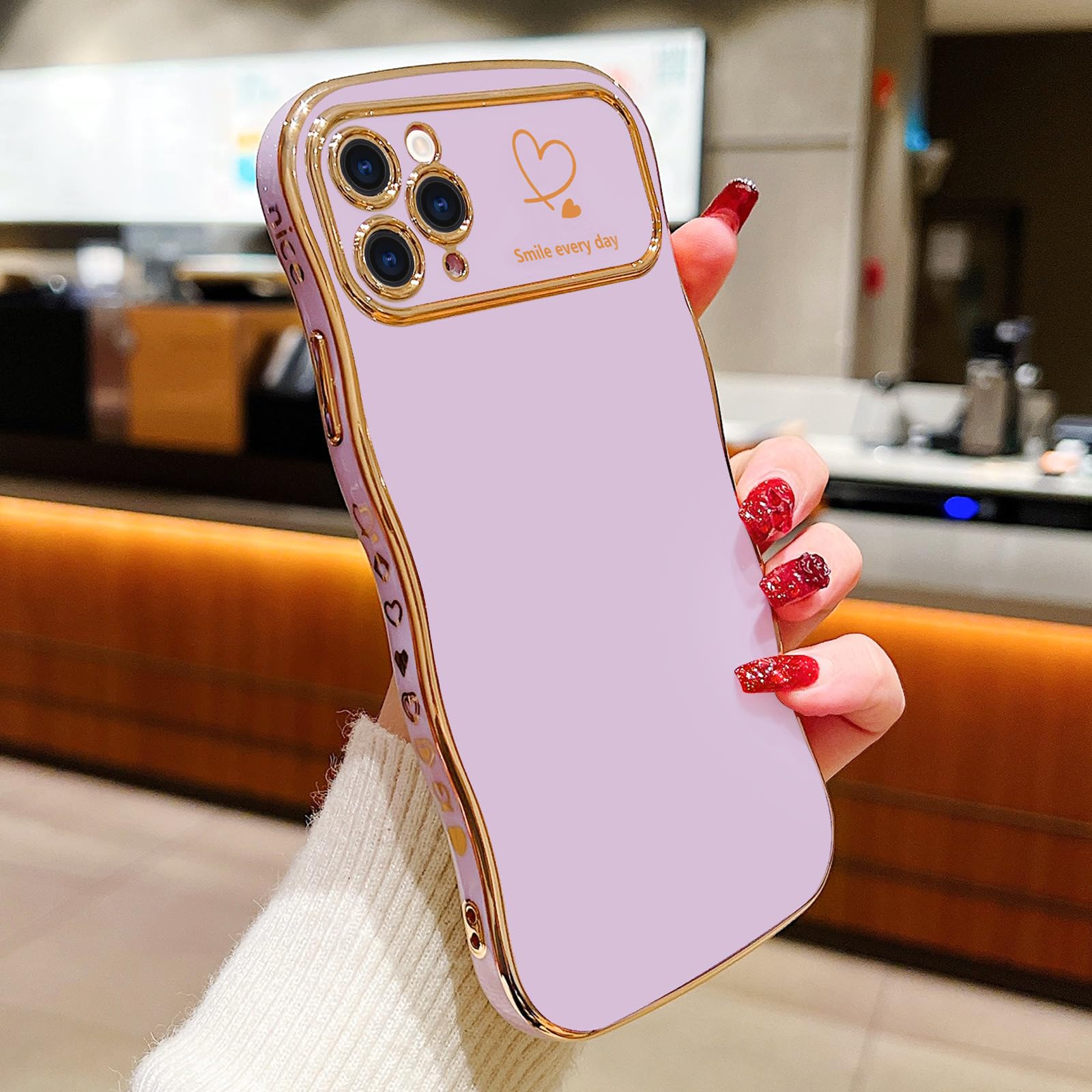 ULAK - Funda Compatible Con IPhone 11, Transparente Con Borde De Color, Híbrida A Prueba De