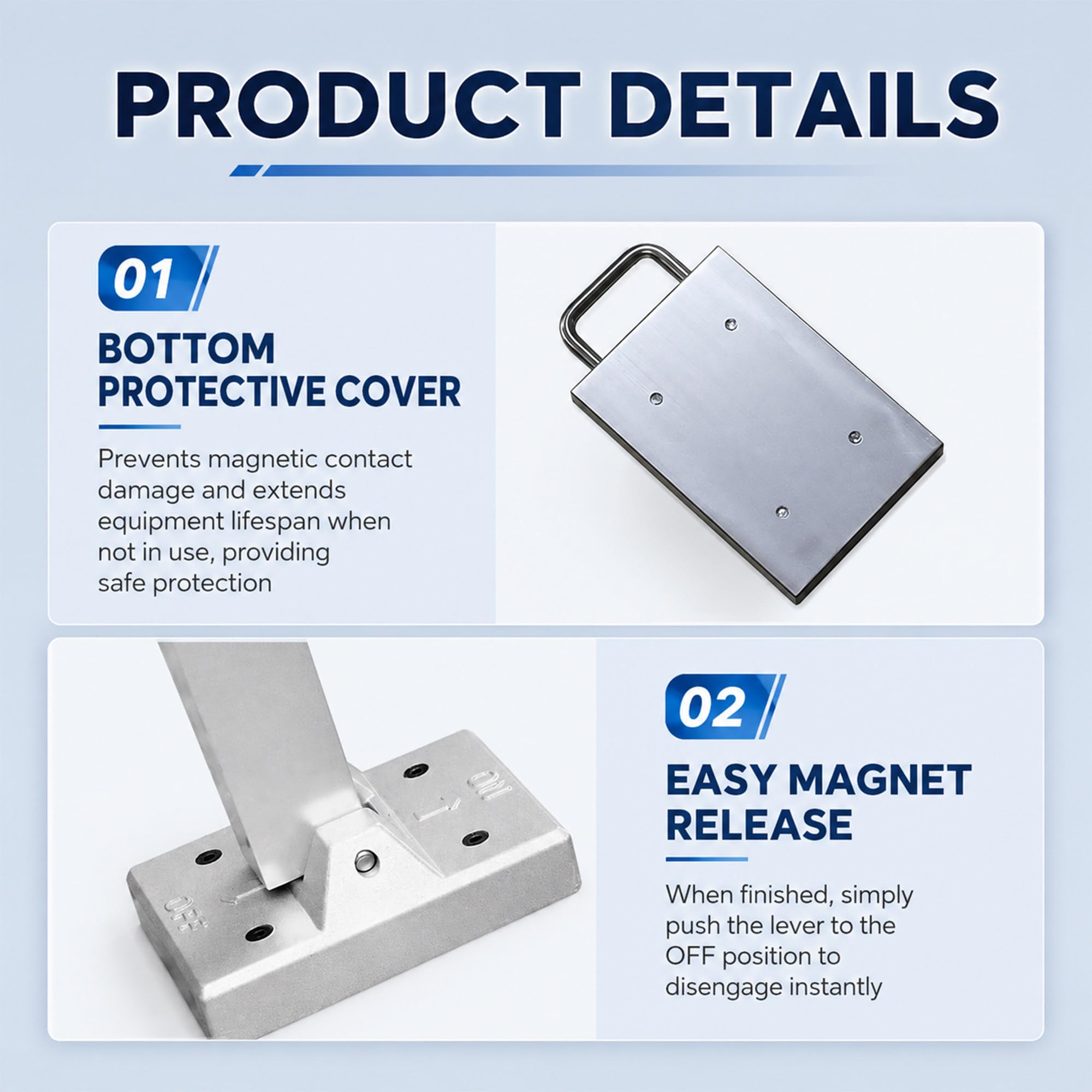 Sollevatore Magnetico per Scarichi con Manico e Ruote a Leva Integrate | La Leva con Ruote Aiuta a Ridurre il Sollevamento Verticale Diretto durante lo Spostamento di Coperture Compatibili
