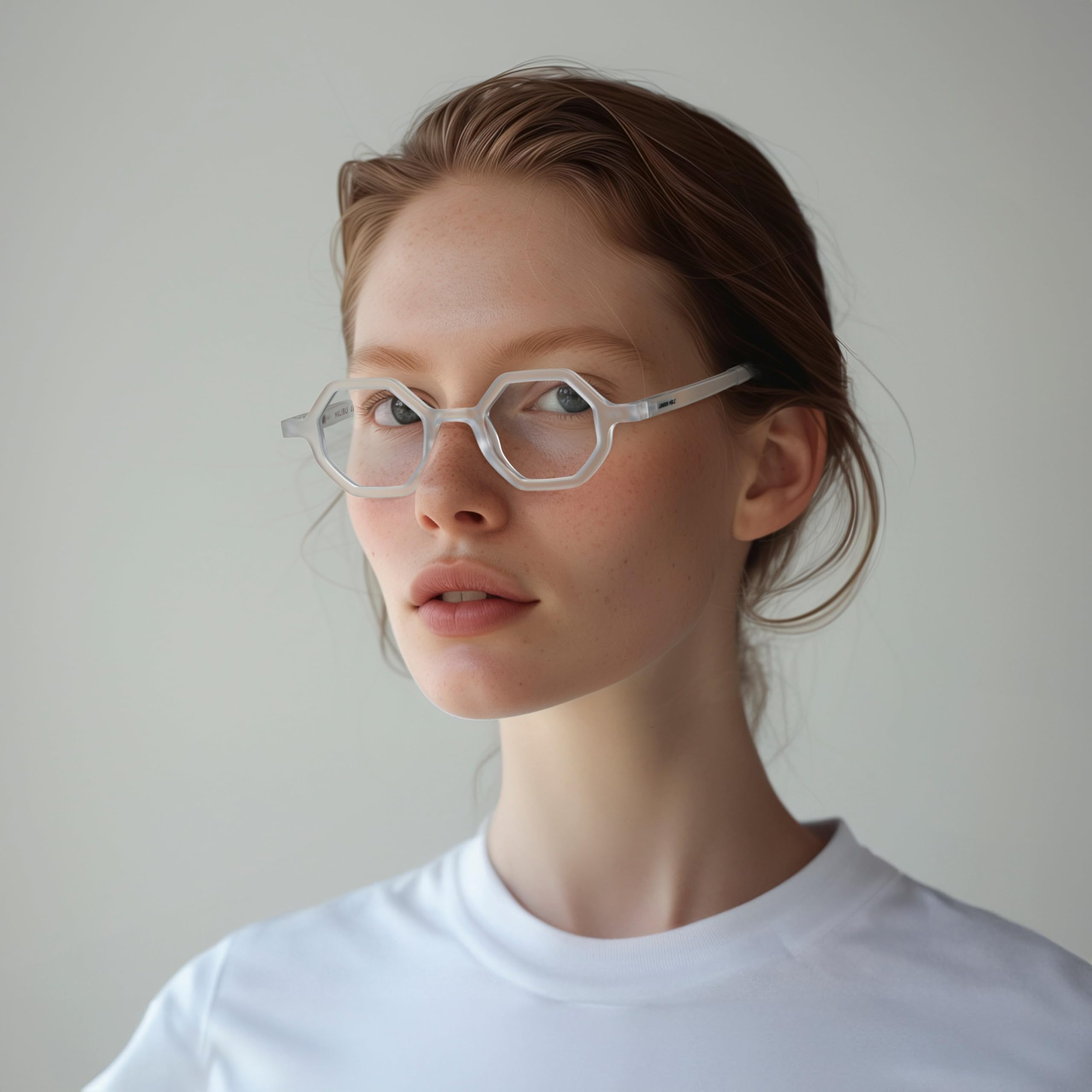 LONDON MOLE® Malibu reading glasses, Rubberised Transparent, Frame: 140mm x 42mm, Bridge: 16mm, Temple: 147mm - Image 2