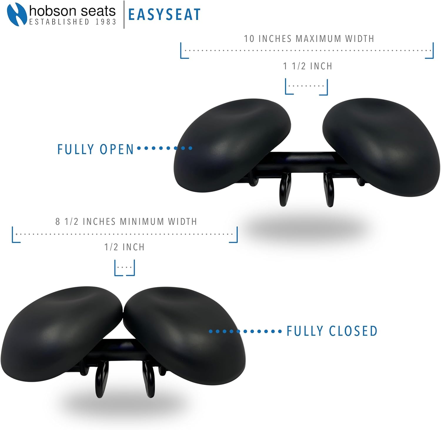 Original EasySeat Bike Saddle – Adjustable, Waterproof Unisex Bicycle Seat with Customizable Pads – No Perineum Pressure – Ideal for Commuter & Stationary Biking – Comfort Fit for Men & Women