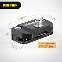 Vista 2 de Nilight Soporte de montaje de barra de luz LED, 2 piezas, capó de pilar ajustable universal, soporte de abrazadera de montaje para lámpara de Negro