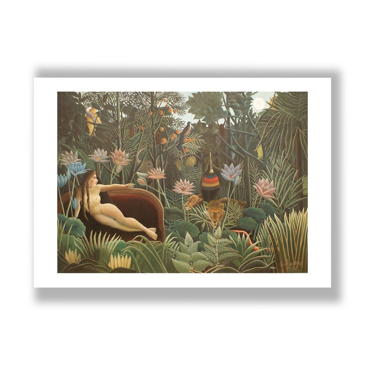 Impression d'art mate Henri Rousseau The Dream 1910 - Spiffing Prints Medium - 7