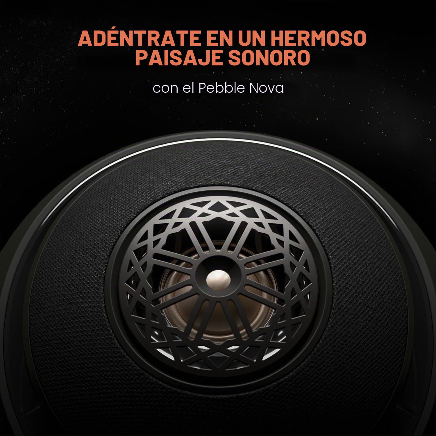 CREATIVE Pebble Nova Altavoces Premium 2.0 con USB-C, Bluetooth 5.3 e iluminación RGB Personalizable, Audio por USB y Puerto para Auriculares, para PC y Mac (Negro)