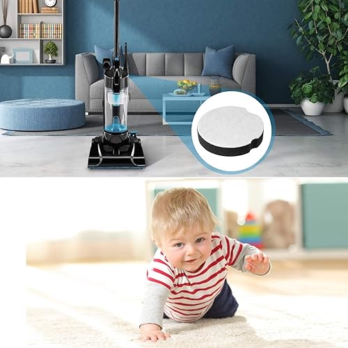 Miniatura 4 de Paquete de 8 filtros de vacío verticales compatibles con aspiradora vertical Bissell PowerForce Compacta, ligera, apta para parte # 1604896160-4896