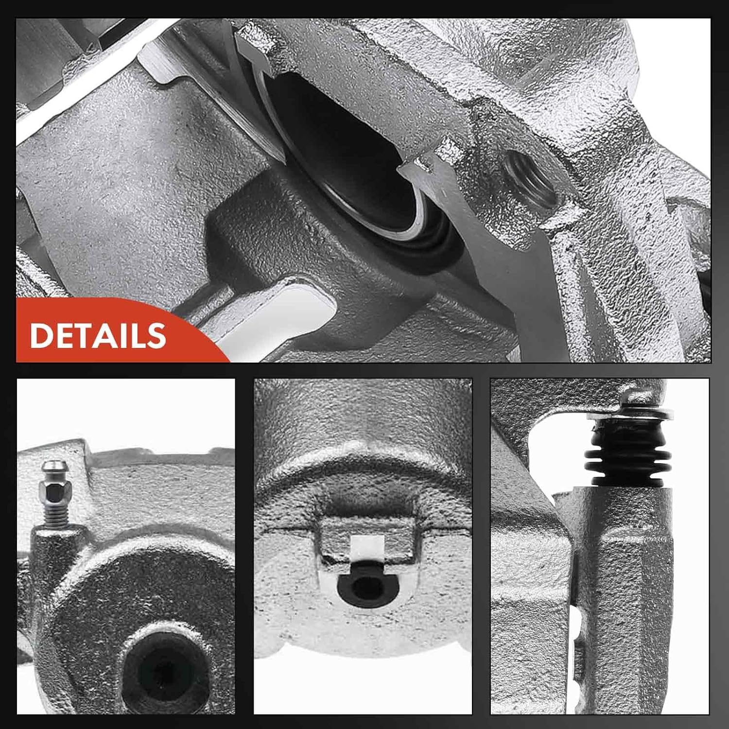 A-Premium Disc Brake Caliper Assembly with Bracket Compatible with Select Nissan Models - Rogue 2008-2013, Rogue Select 2014-2015, Kizashi 2010-2013, L4 2.5L - Front Left Driver Side