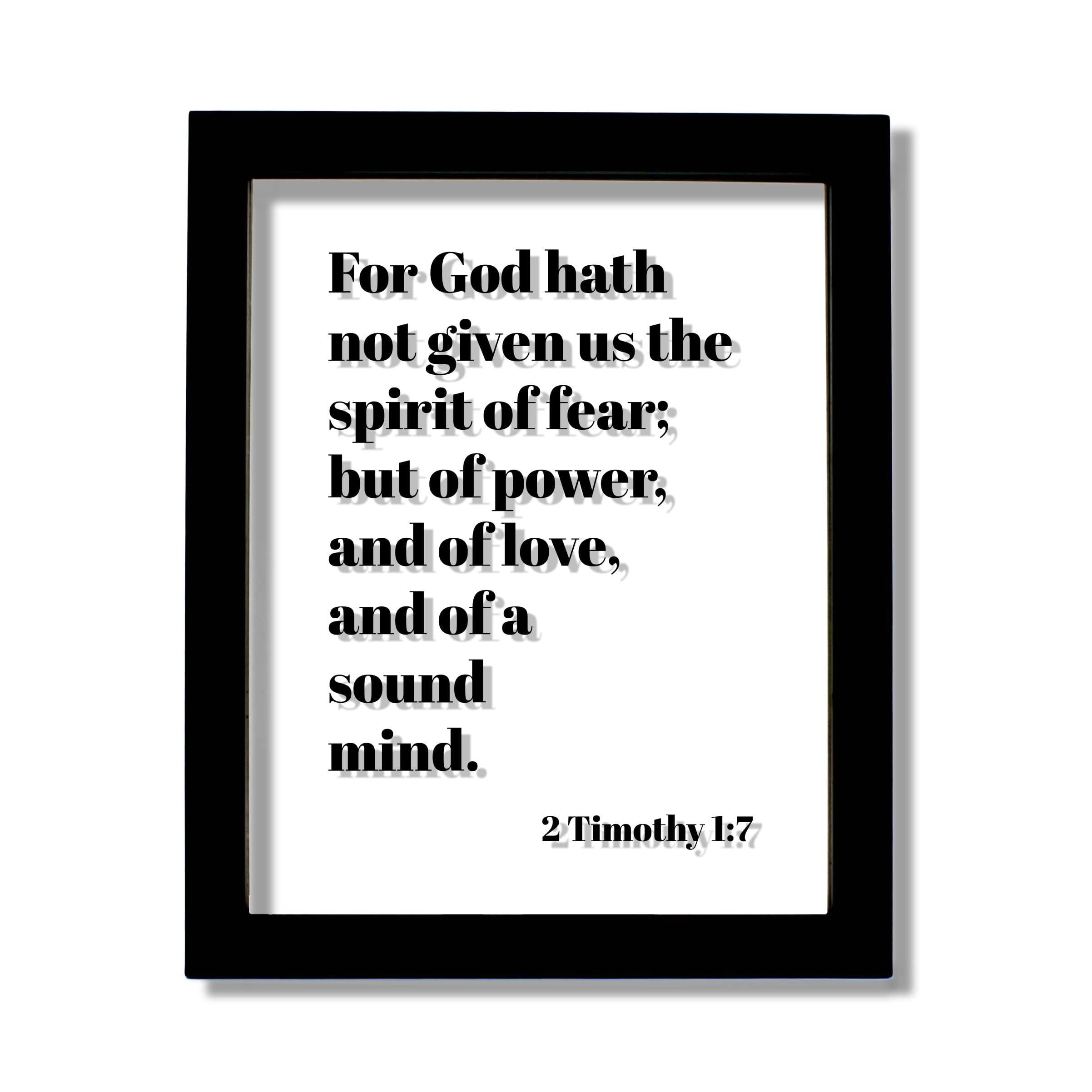 Amazon.com: 2 Timothy 1:7 - For God hath not given us the spirit