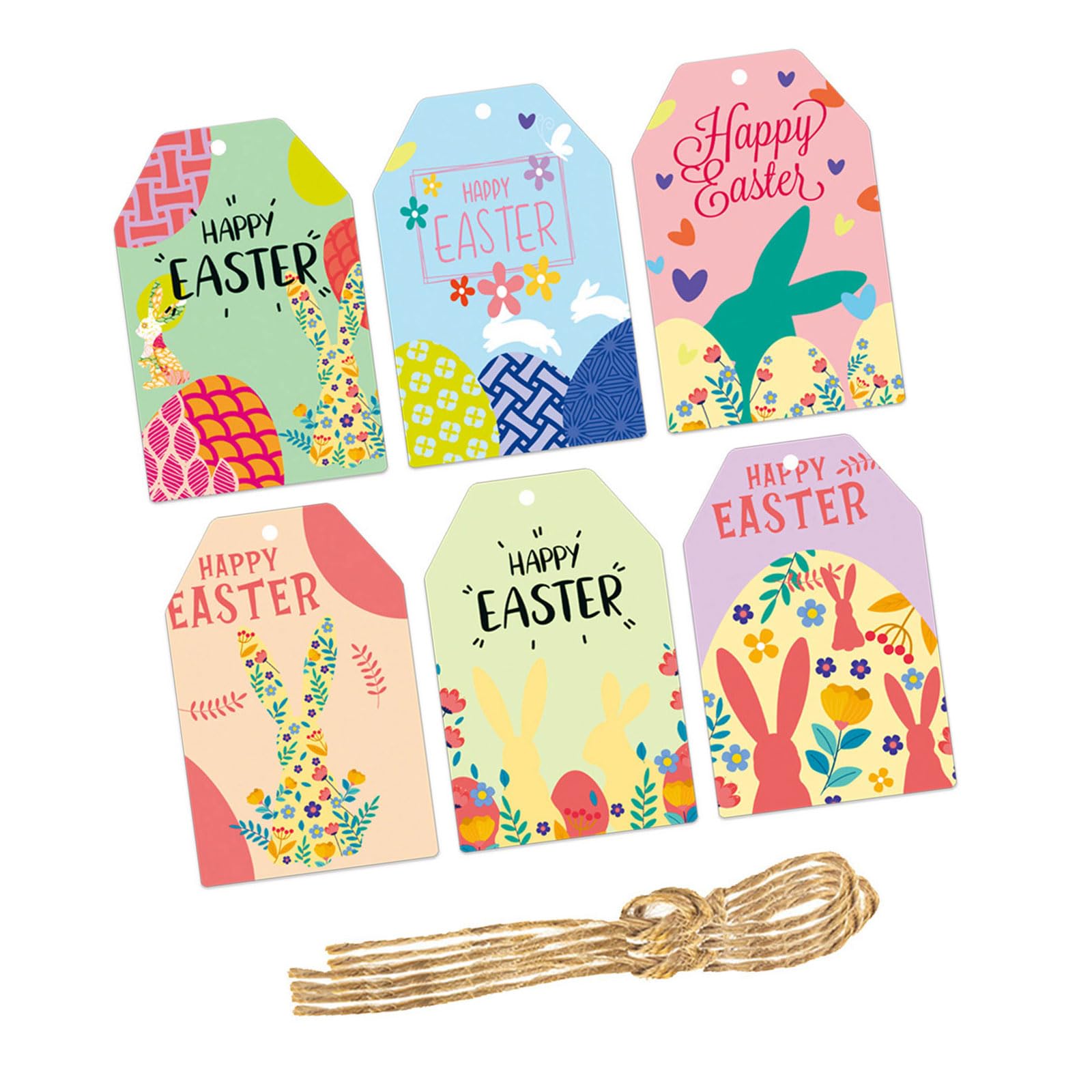 Msioytog G Msioyto 60Pcs Easters Hangin Card Decorations For Home And Party Festival Atmospheres With Practical User Friendly Materials User Friendly Materials