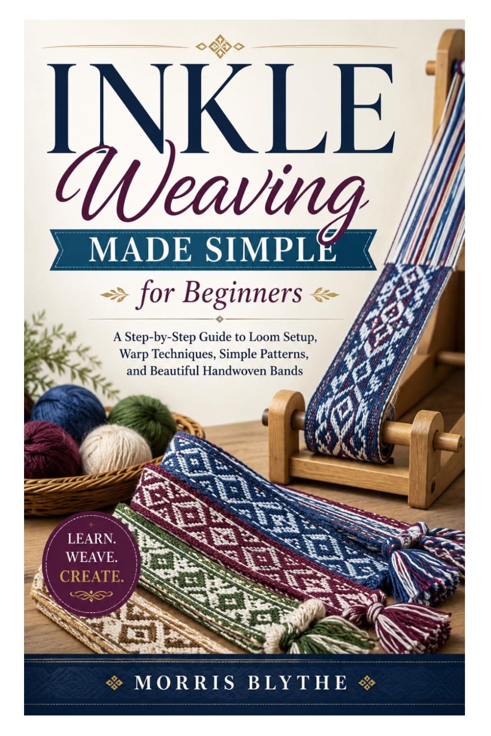 Inkle Weaving Made Simple for Beginners: A Step-by-Step Guide to Loom Setup, Warp Techniques, Simple Patterns, and Beautiful Handwoven Bands
