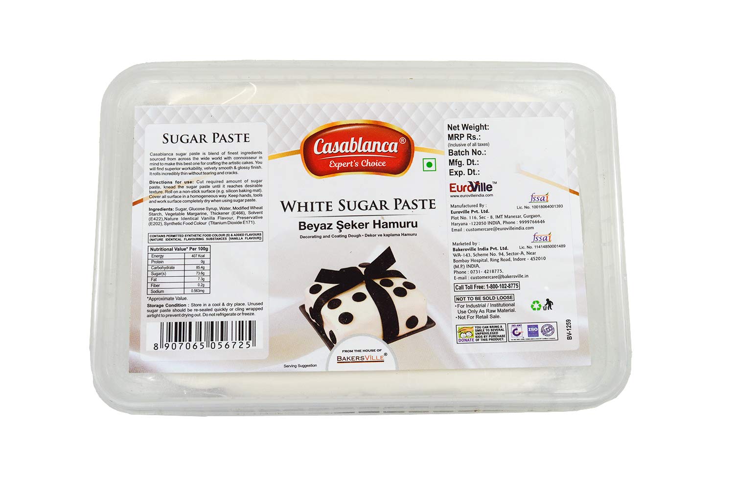 Casablanca Sugar Paste White, 1 Kg (B08GPQJ12W) Amazon Price History, Amazon Price Tracker