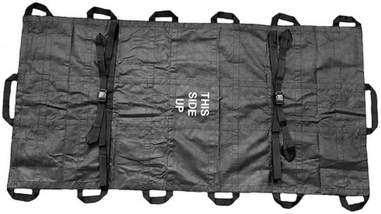 Rescue Essentials Quiklitter XL, Black Nylon Handles, Black Non-Woven Fabric, 1000 Lb Rated, Latex Free for Patient Transport and Casualty Evacuation