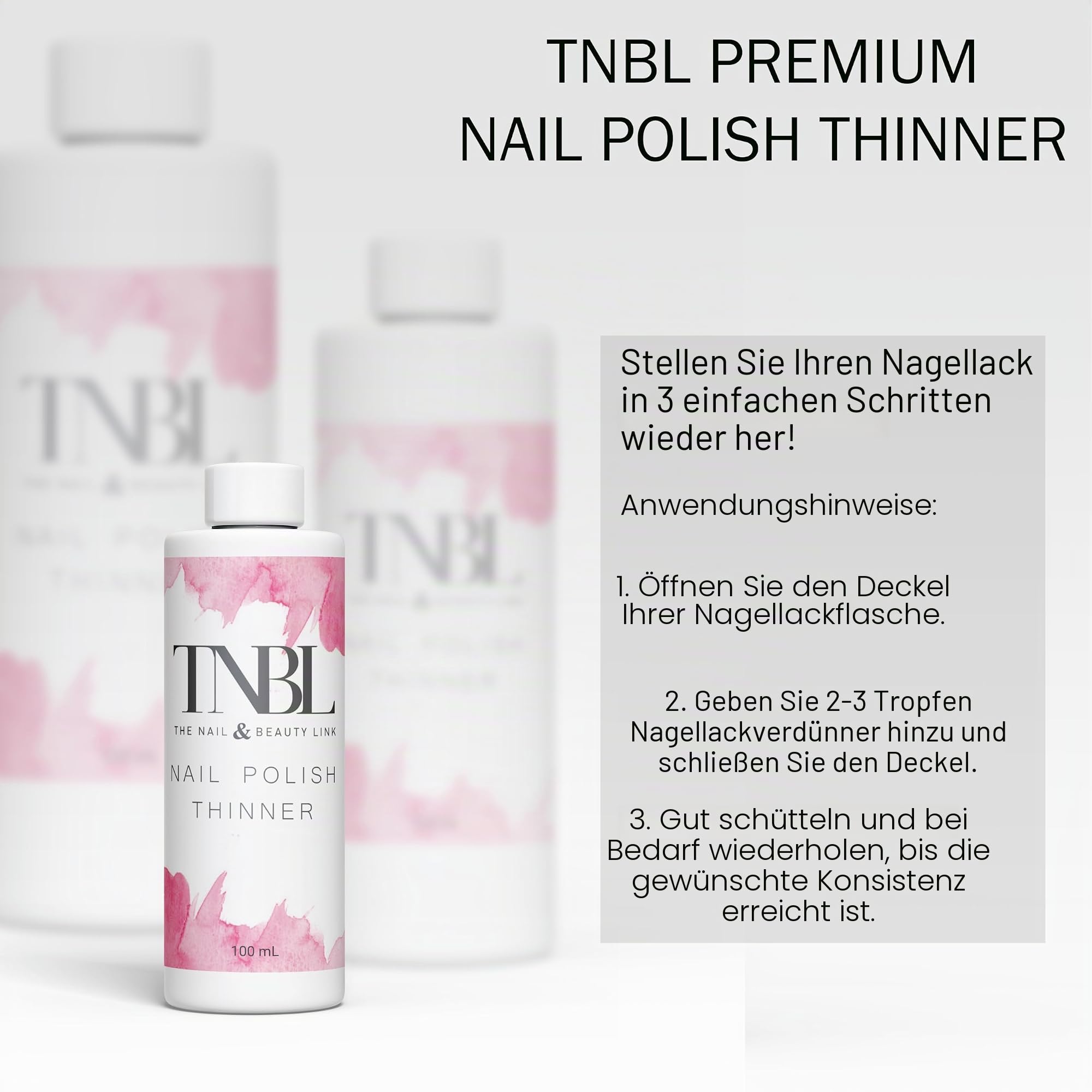 TNBL Nagellackverdünner + Pipetten-Werkzeug