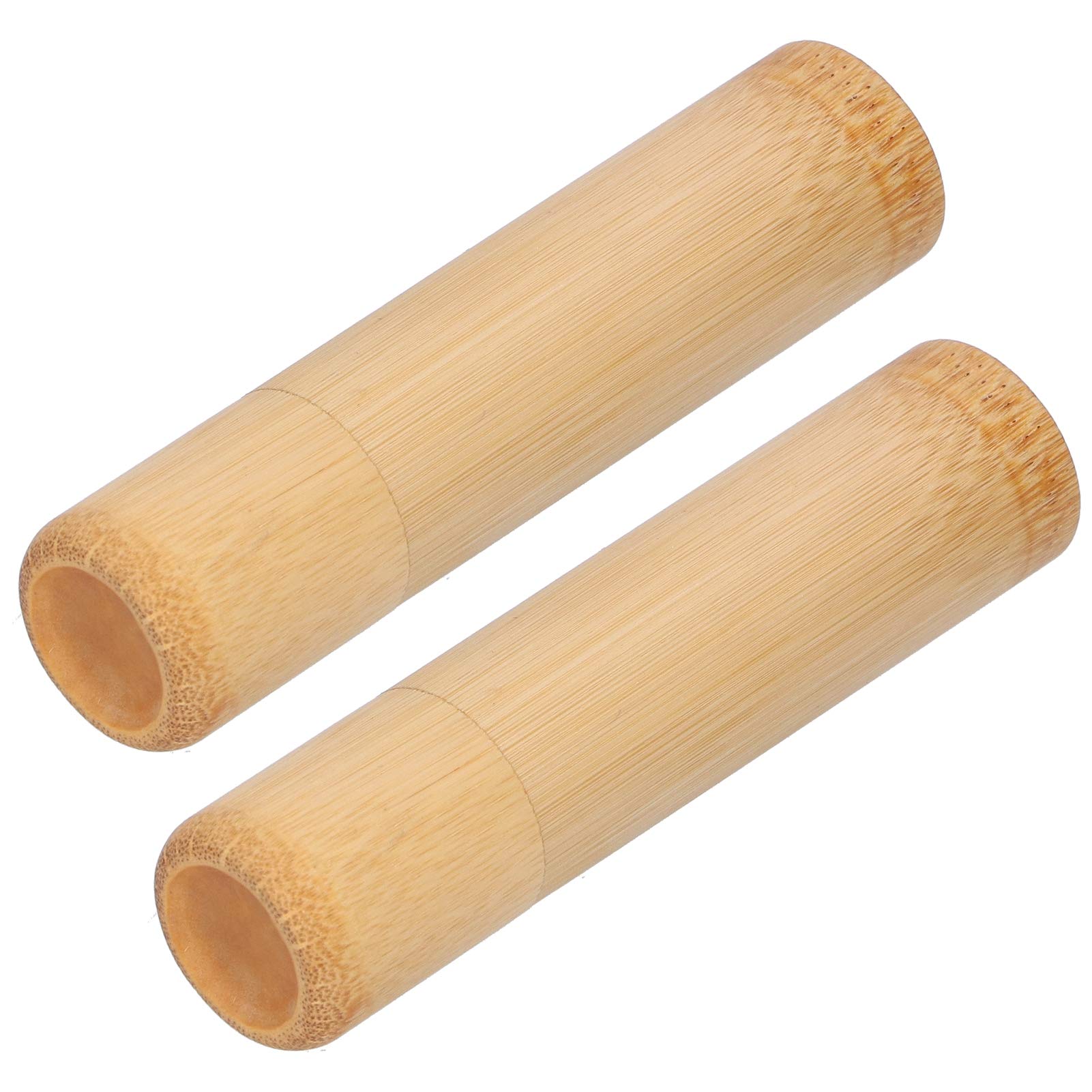 2Pcs EcoFriendly Tube Portable Tea Storage Cylinder Round Storage Jar 2Pcs EcoFriendly Tube Portable for Family