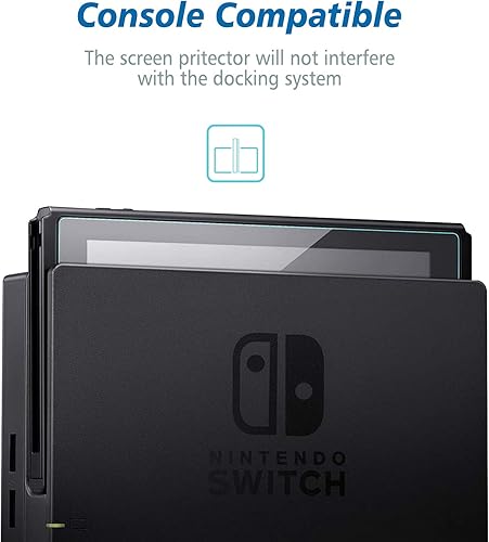 Miniatura 8 de NEW'C Paquete de 3 protectores de pantalla de vidrio para Nintendo Switch Lite, vidrio templado antiarañazos, antihuellas, sin burbujas, dureza 9H,