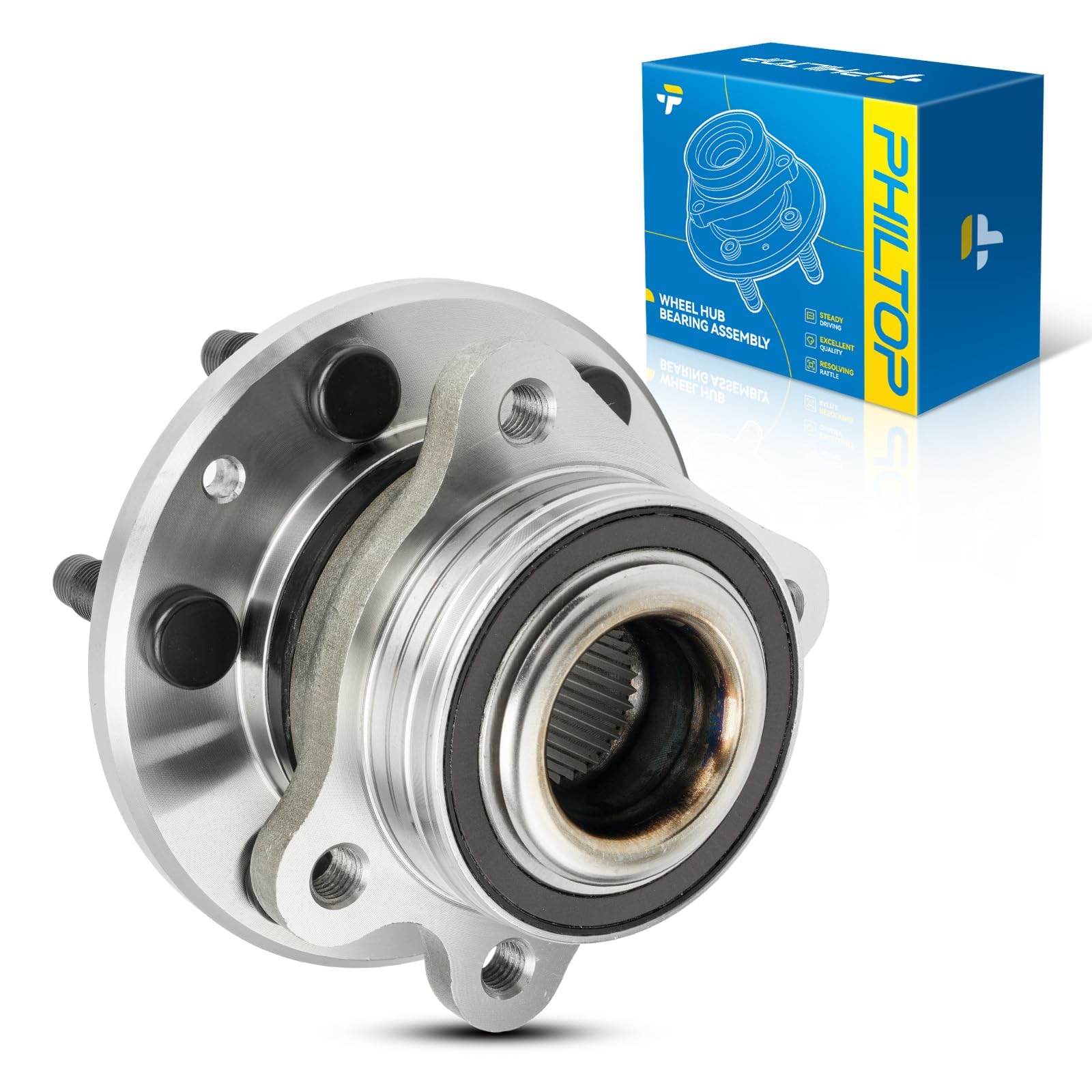 PHILTOP 515167 x1 4WD Front Wheel Bearing Hub Assembly for Chevy Colorado