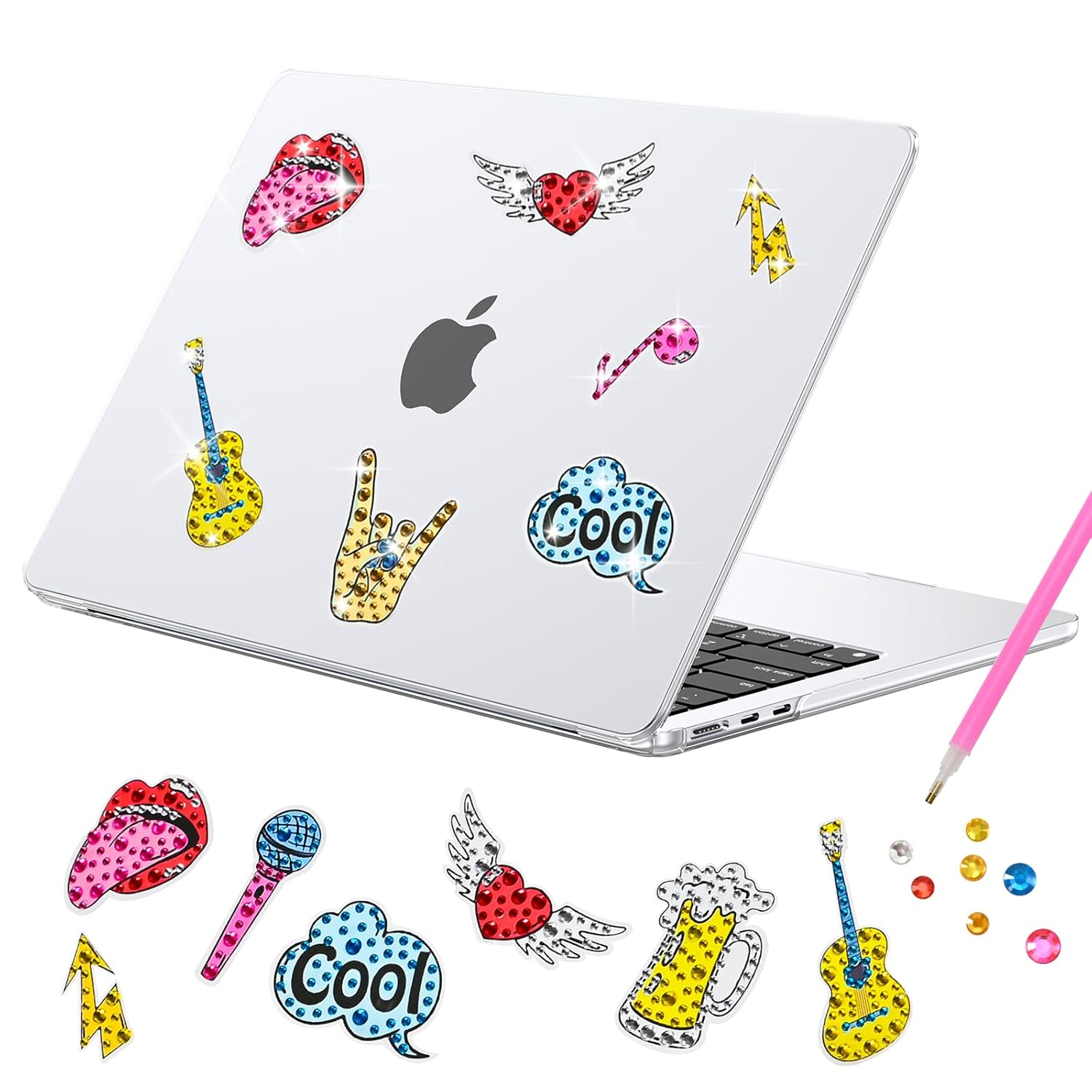 EooCoo Case Compatible for New MacBook Air 13 inch 2021 2020 2019 2018 Release,M1 A2337 A2179 A1932 with Retina Display Touch ID,Laptop Plastic Hard Shell Cover,Smooth Shiny Surface,Love&Sing EooCoo Case Compatible for New MacBook Air 13 inch 2021 2020 2019 2018 Release,M1 A2337 A2179 A1932 with Retina Display Touch ID,Laptop Plastic Hard Shell Cover,Smooth Shiny Surface,Love&Sing
