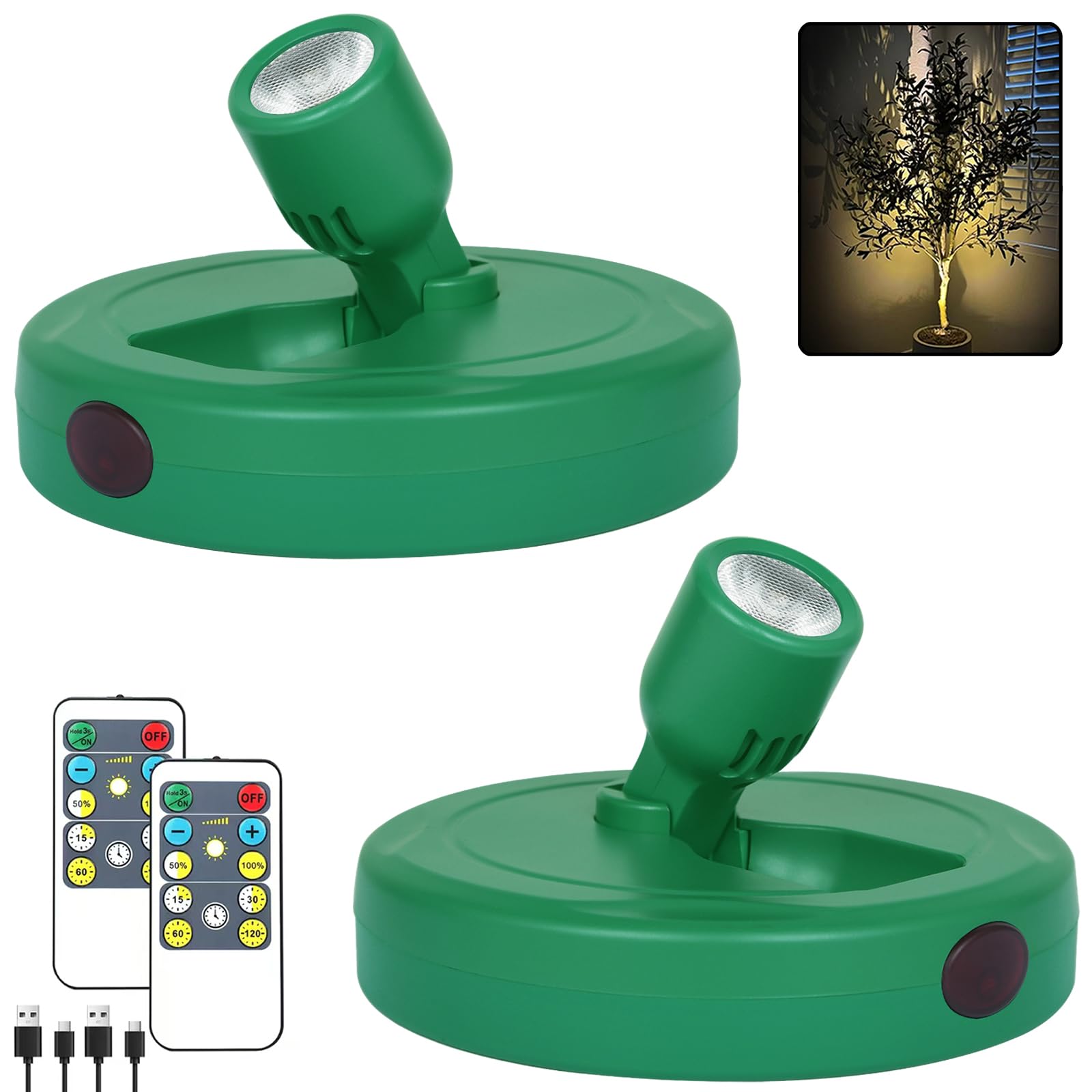 HAMVIDNE LED Spotlights Indoor, Rechargeable Battery Picture Display Lights