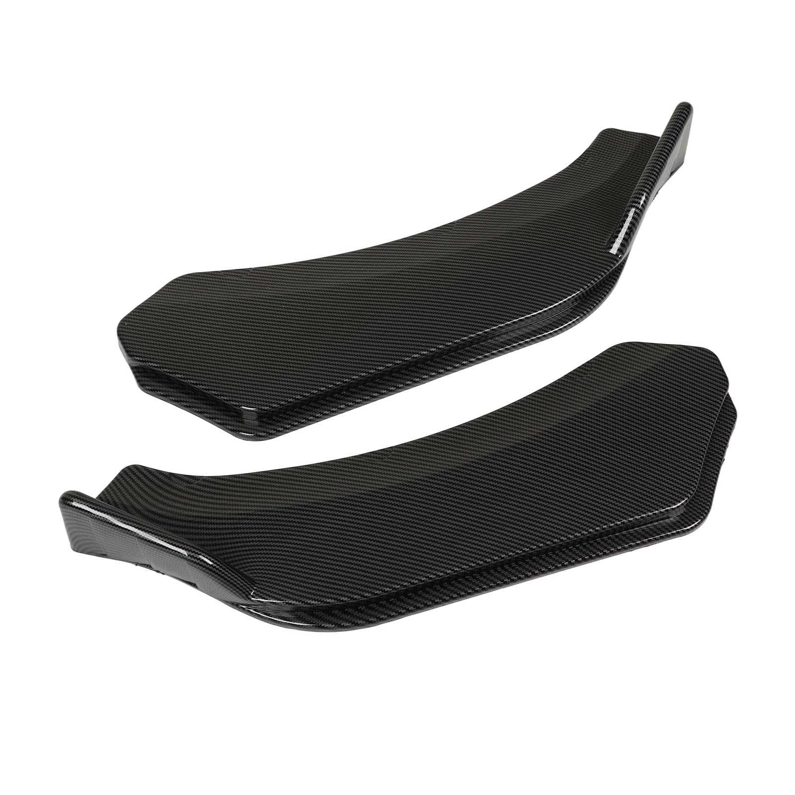 Lip Body Kit Spoiler Paraurti Anteriore Anticollisione 5 Pezzi Installazione Facile Universale per Auto (Stile in fibra di carbonio)