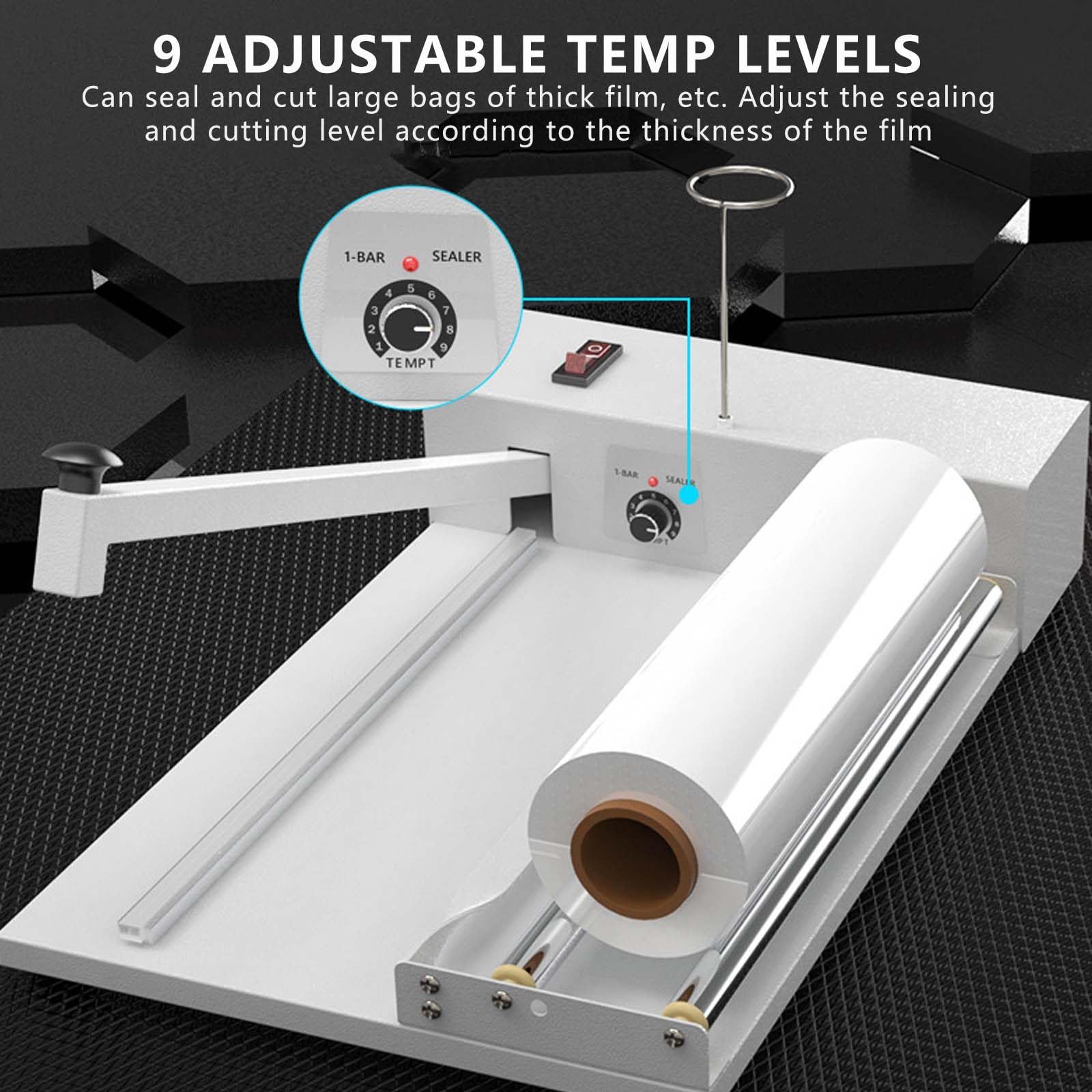 Macchina Termosigillatrice Professionale per Confezionamento Alimentare con Pellicola Termoretraibile per Una Sigillatura E Conservazione Sicure (30 Cm/11,8 Pollici)