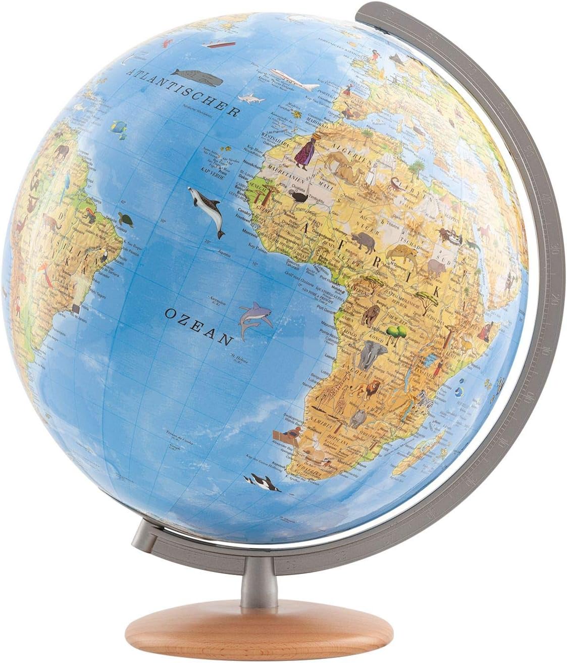 Columbus Our Earth Children's Light Globe Diameter 34 cm with Explorer Pen