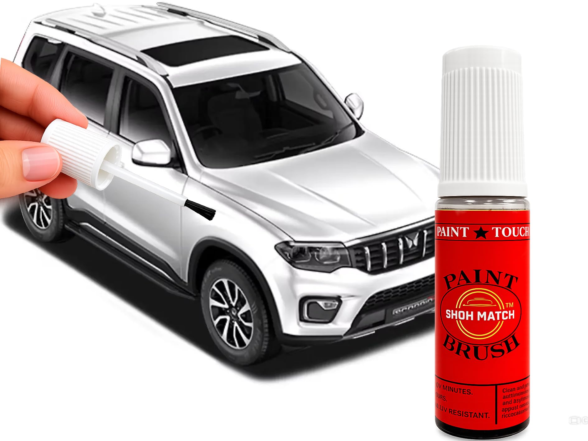 Show Match 2K Touch-Up Paint for Mahindra Scorpio N – Scratch Remover Pen (Multiple Colors) (Everest White(MM9407)-image-49