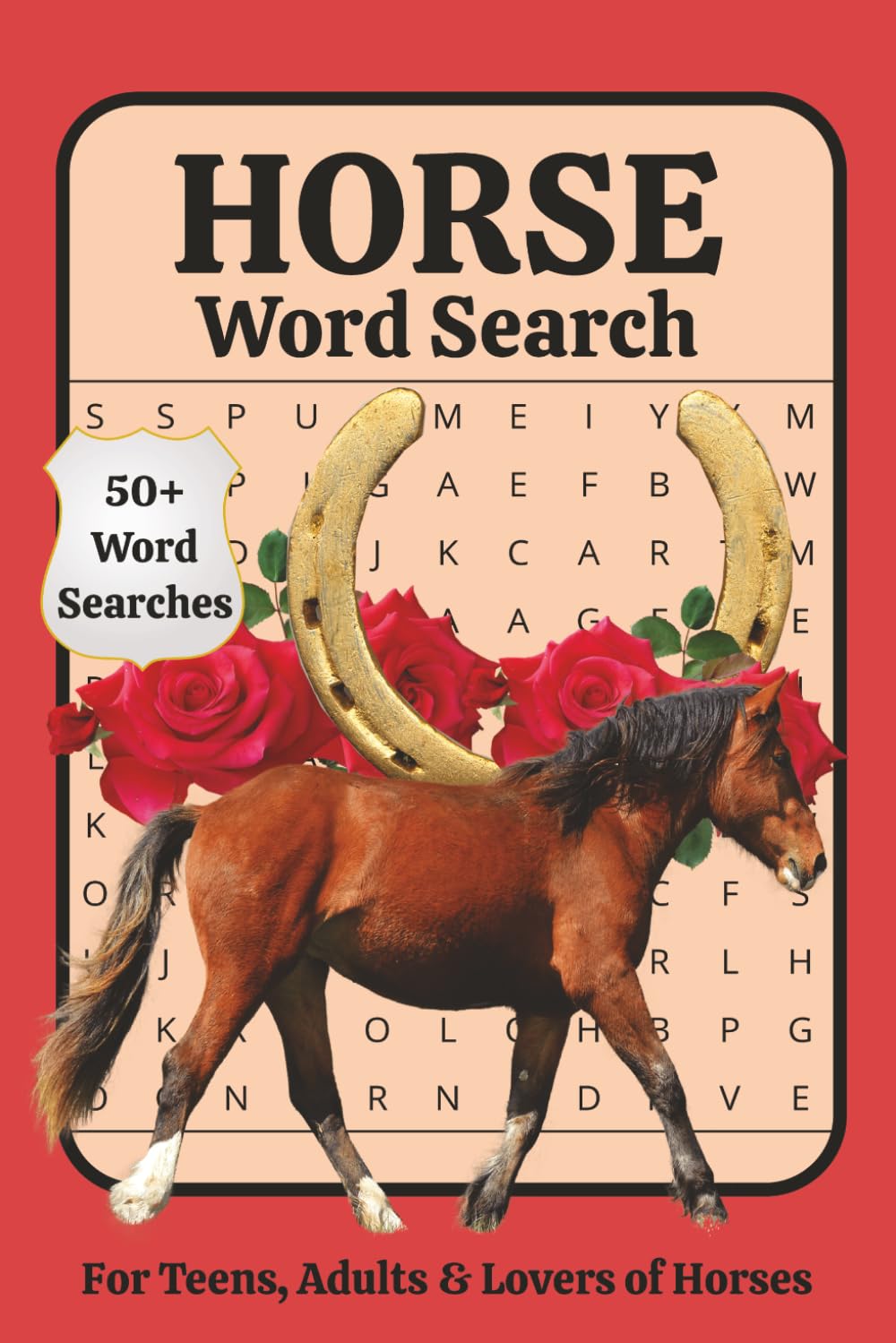 Horse Word Search: Fun & Relaxing Horse-Themed Word Search Puzzles for Teens & Adults | Large Print Brain Games for Equestrian Lovers