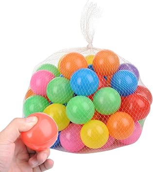 Ball Pit Balls - Colorful Billiard Balls for Kids - 50 Ocean Balls for Ball Pit Play Tent, Kids Ball Pool, Party Decoration, Photo Booth Props