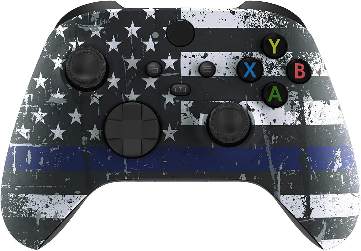 Modded Wireless Controller for Microsoft Xbox Series X/S & Xbox One - Compatible with All Shooting Games - Rapid Fire, Dropshot, Akimbo & More (X/S Blue Line)