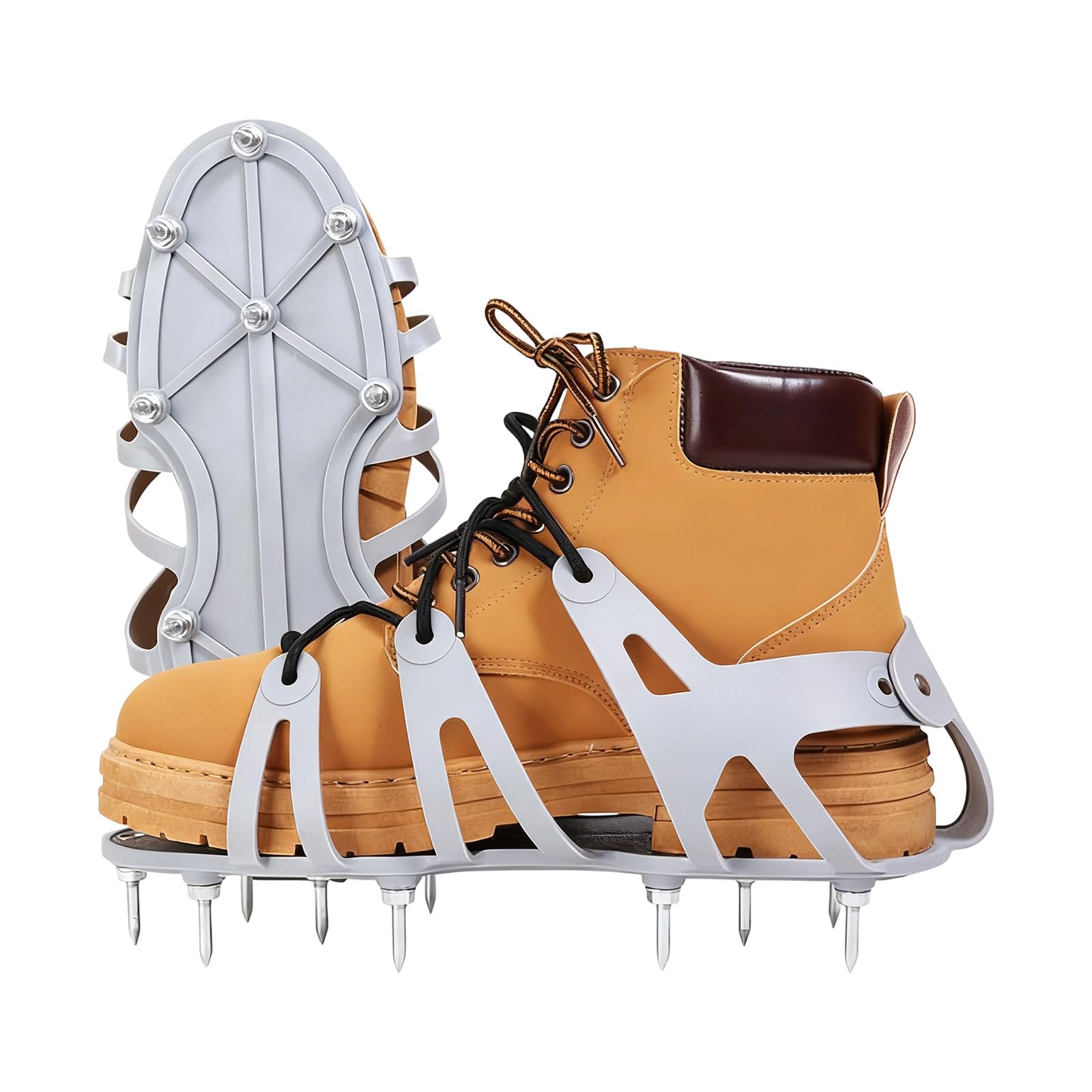 Kalttoy Professional Aerator Footwear Adjustable Grass Aerator Shoes Comfortable Shoes For Revives Soil Grass Floor Adjustable Garden Aeration