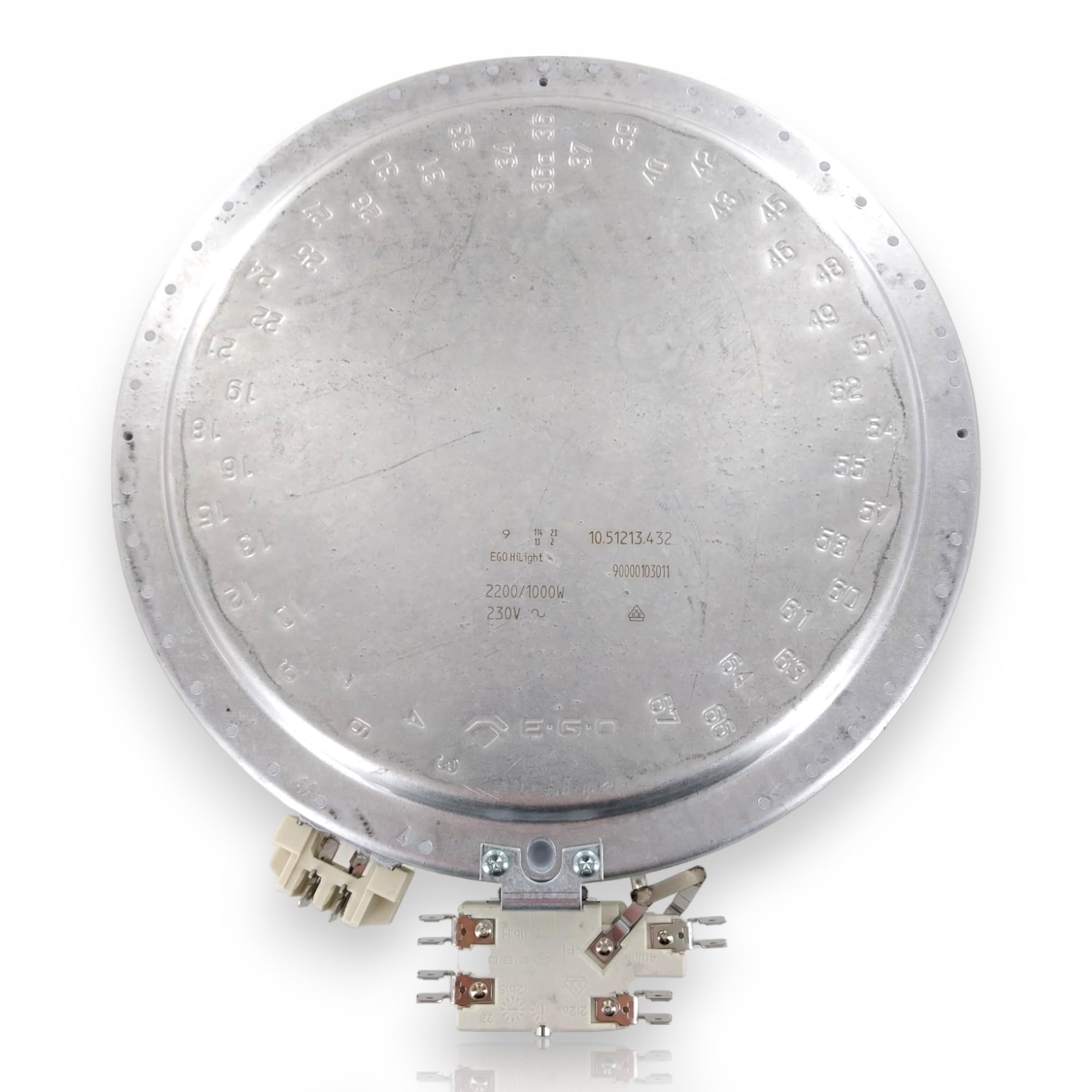 DL-pro Zweikreis Strahlheizkörper 210/135mm 2200/1000W 230V für Bosch Siemens Glaskeramikkochfeld