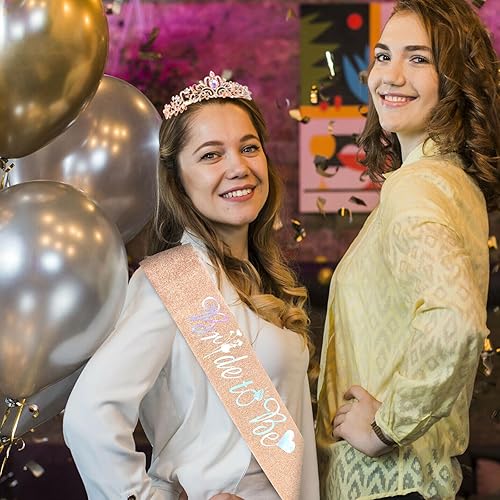 Miniatura 5 de Corona de cristal + banda de novia + velo, regalos de despedida de soltera, decoraciones de despedida de soltera, regalos de novia para novia, velo