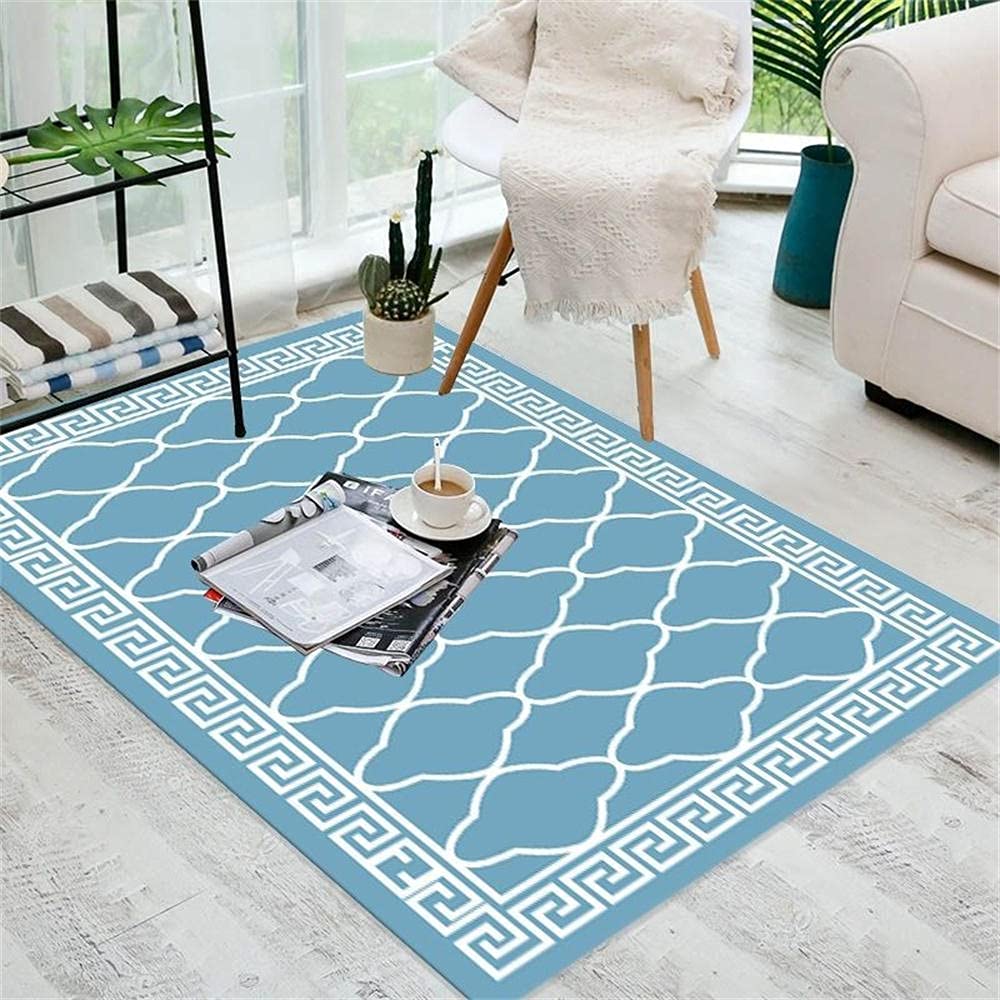 Tapis lavable bleu 40x60cm anti-glisse pour éviter les chutes en cuisine
