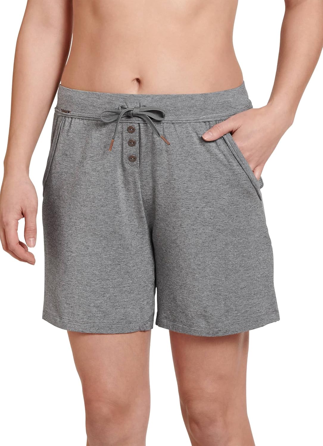 Jockey Women's Sleepwear Soft Serenity Modal Bermuda Sleep Short, Grey