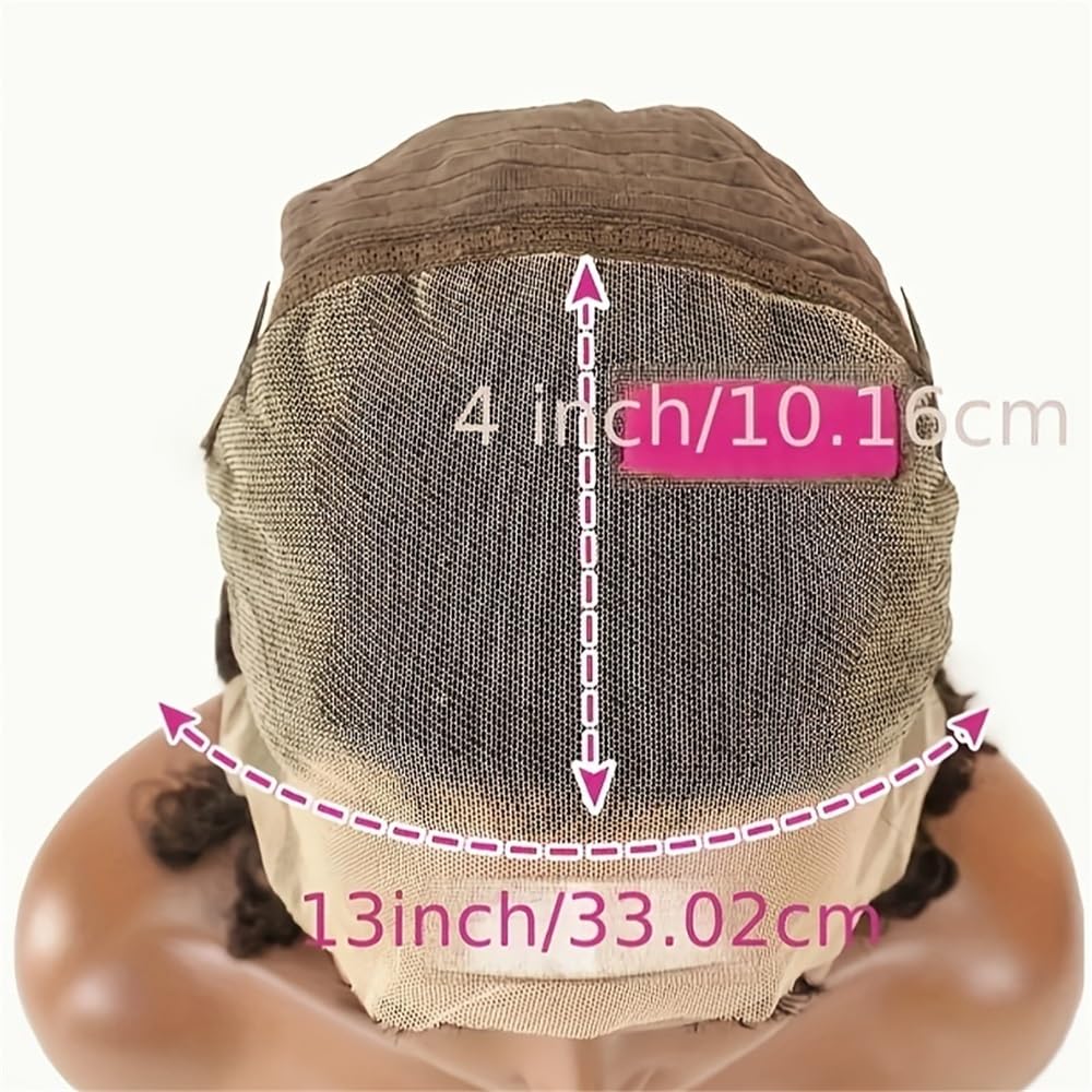 Parrucca Per Donna Parrucche Bob corte in pizzo 13x4 for capelli umani(12inches)