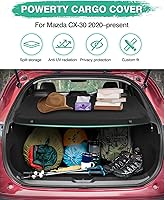 Vista 101 de Powerty Cubierta de Carga para Accesorios Kia Sportage 2023-2025 2026, Textura de Lona Cubierta Retráctil para Maletero Trasero de Carga de Equipaje