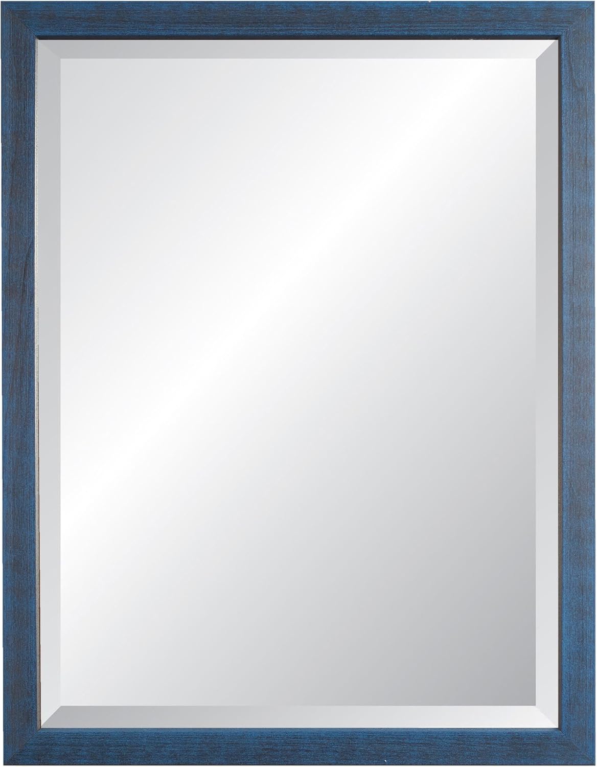 Alpine Art & Mirror Harbour Collection Blue Wall Mirror : Home & Kitchen
