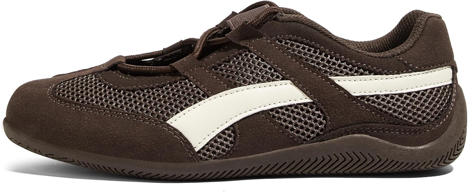 LUCKY STEP Women's Retro Casual Fashion Sneakers - Classic Thin Sole Walking Shoes - Lightweight Running Tennis Trainer Shoe - Non Slip Work Footwear - Image 9