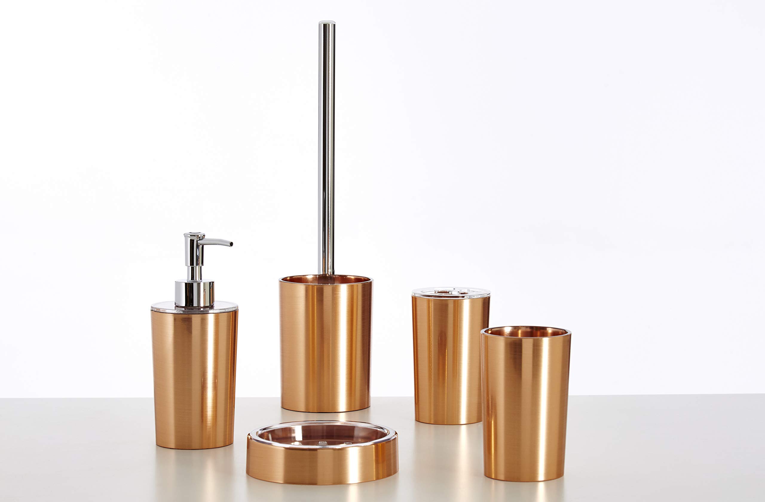 Shine Soap Dispenser - Rose Gold, 7 x 8 x 18 cm - Image 4