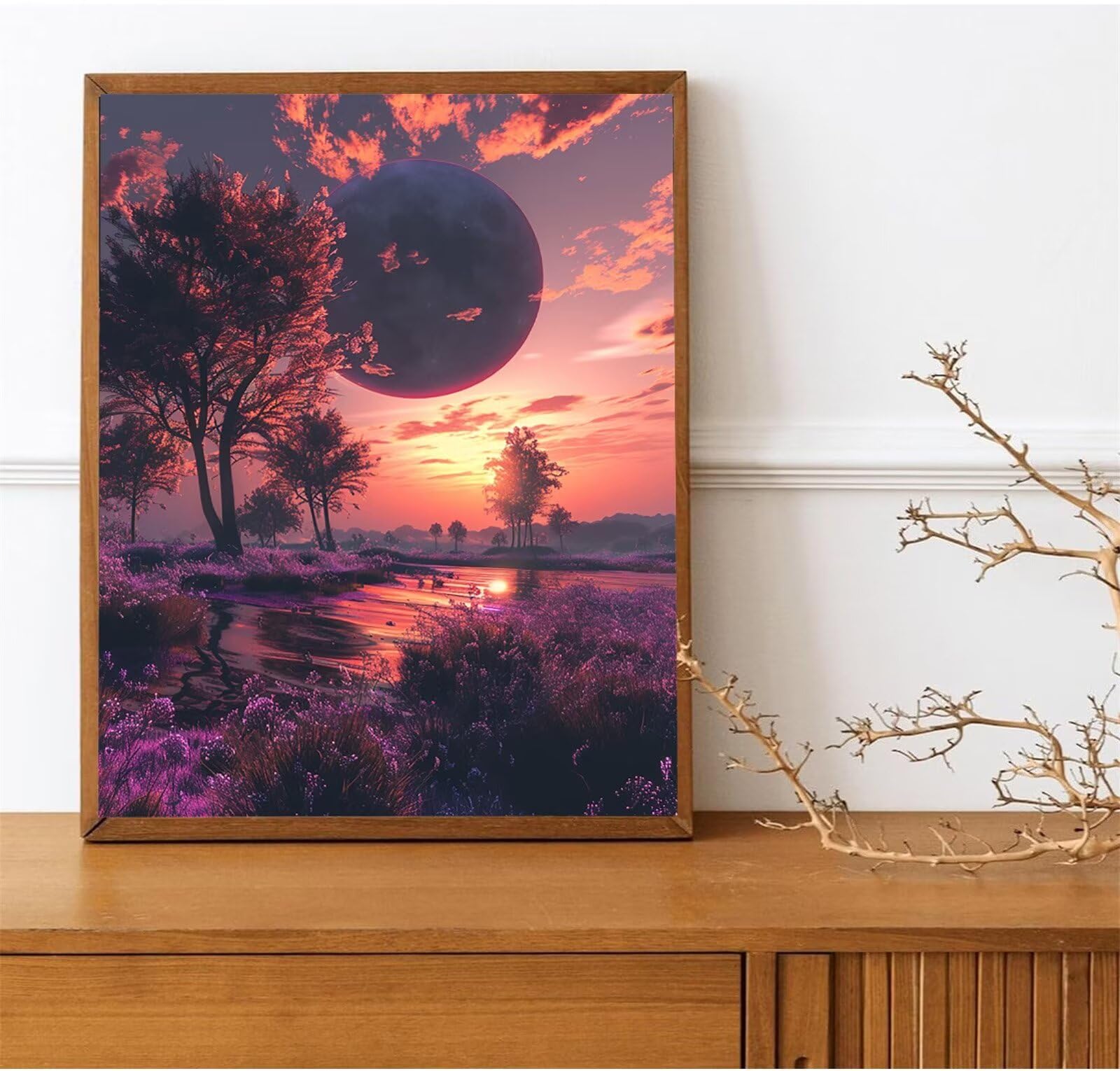 Peepezo Malen Nach Zahlen für Kinder, Erwachsene und Anfänger, DIY Landschaft Malen Nach Zahlen für Mädchen und Jungen, Herbst Zentimeter, Ohne Rahmen - Kinder ab 6 Jahren 60x80cm (mit Rahmen)