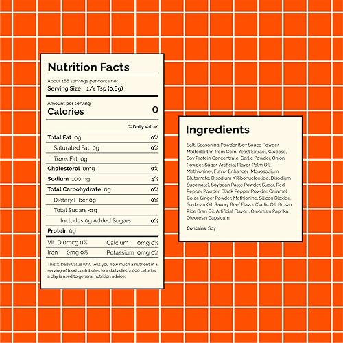 Miniatura 2 de HOXY Journey of Korea "Korean Ramen Seasoning"  Sin gluten, vegano  El mejor condimento de ramen en polvo  5.3 onzas (carne vaca, paquete de 1)