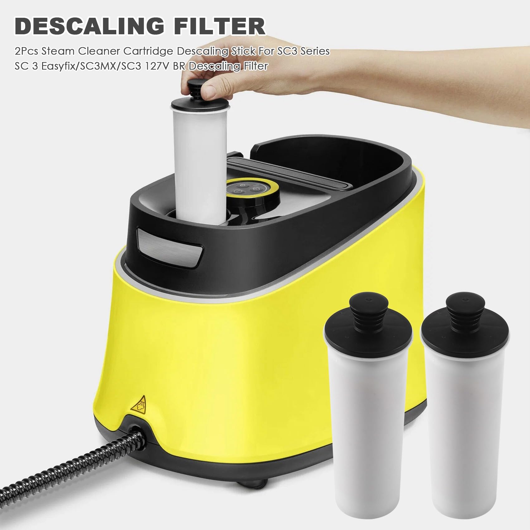 2 StüCk Dampf Reiniger Kartusche Entkalkung Stift für SC3 Serie SC 3 Easyfix/SC3MX/SC3 127V BR Entkalkung Filter