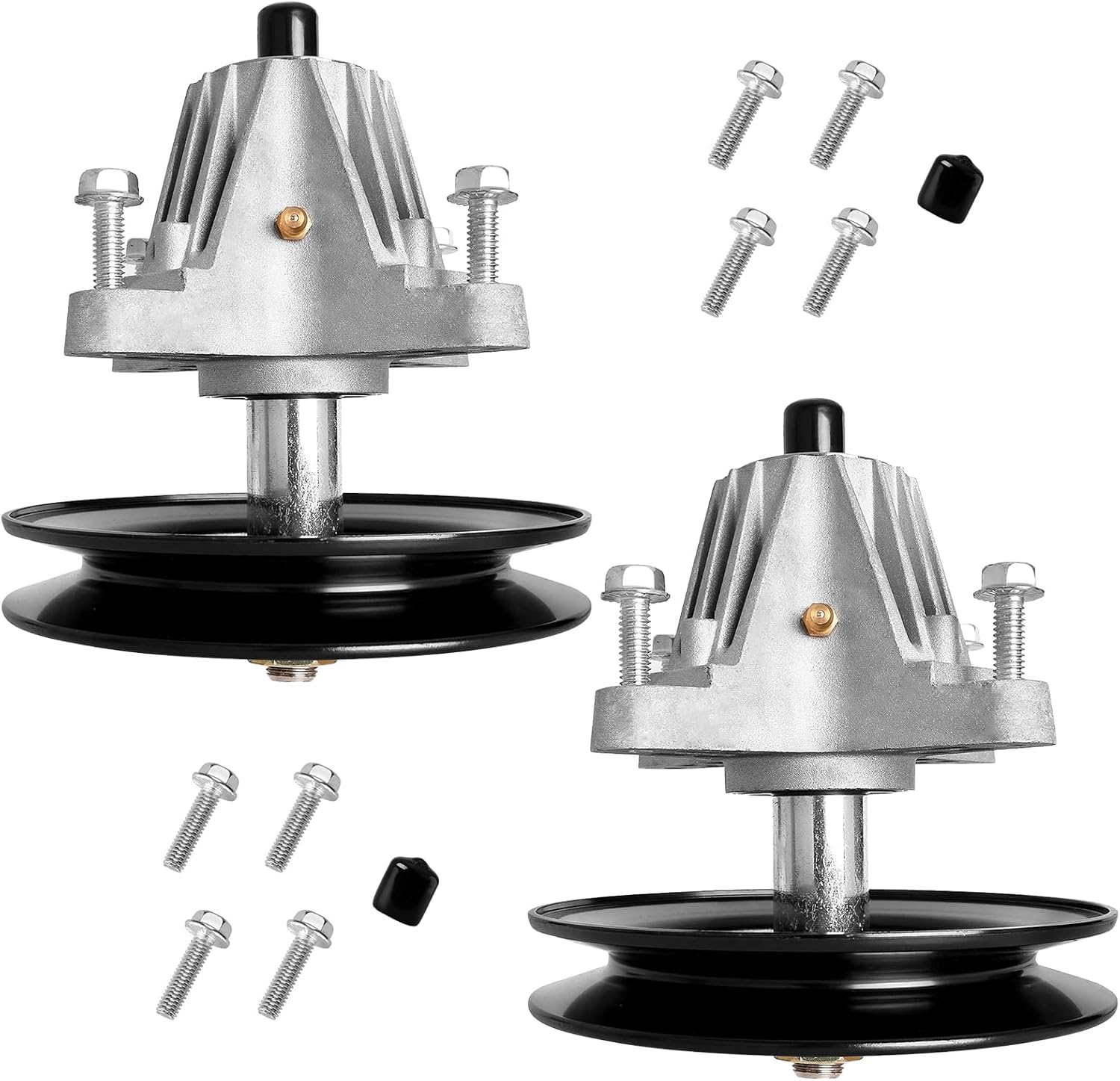 UP2WIN 918-04822B Spindle Assembly Compatible with Craftsman Cub Tr oy Bilt Po ny Br onco 42" Mower Deck Tractor Riding Mower, Come with All The Mounting Hardware Including Threaded Bolt, 2P