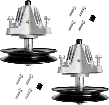 UP2WIN 918-04822B Spindle Assembly Compatible with Craftsman Cub Tr oy Bilt Po ny Br onco 42" Mower Deck Tractor Riding Mower, Come with All The Mounting Hardware Including Threaded Bolt, 2P