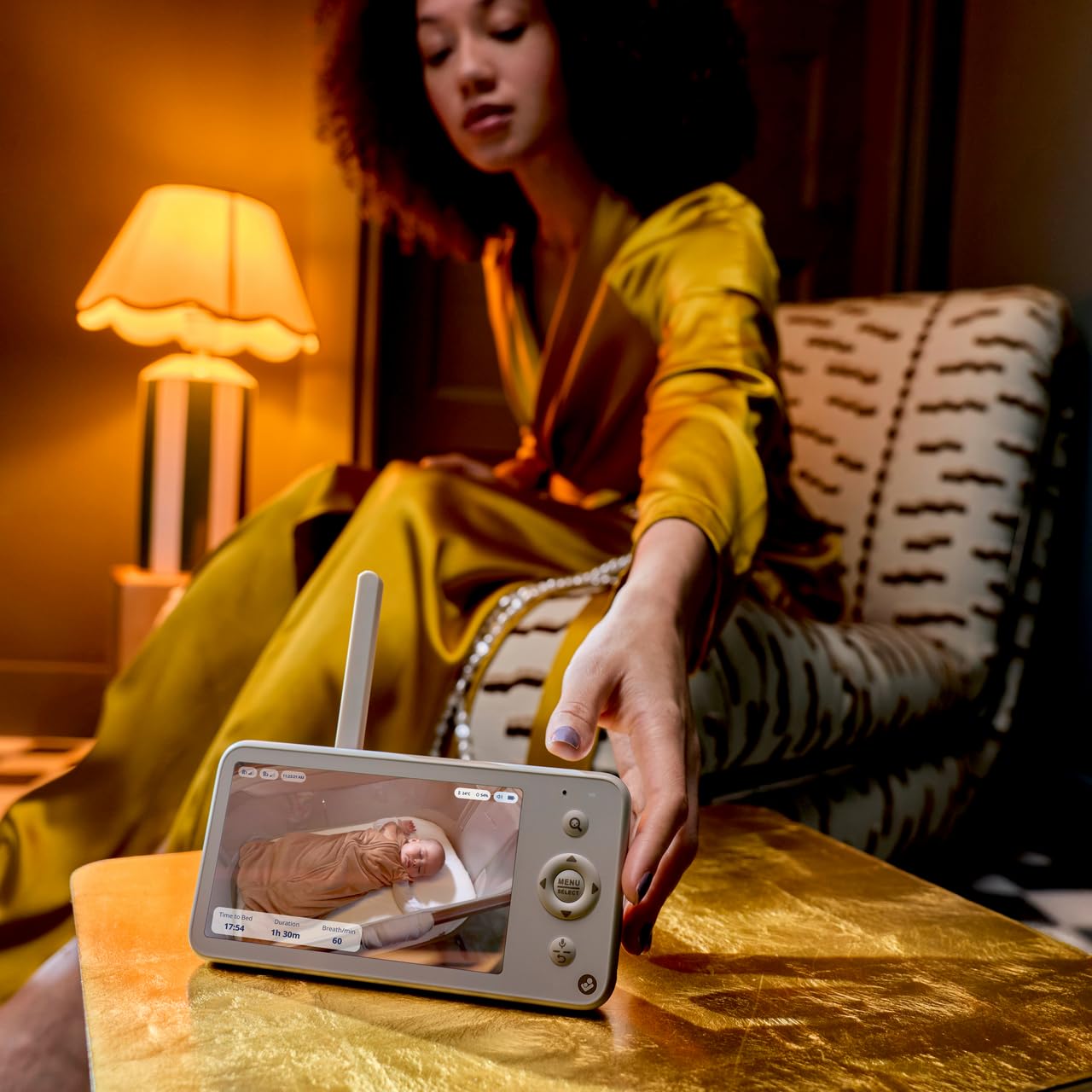 Maxi-Cosi See² Pro Babyphone, mit Kamera Handy, Babyphone Kamera, Schreiübersetzer, Atemüberwachung, Schlafüberwachung, Ultra-HD (2K) Video, 5,5" Bildschirm, Teil Connected Home