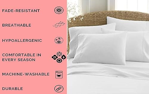 Miniatura 3 de Archu Sheets Camino de cama de 3 piezas 100% algodón egipcio con 2 fundas de almohada, bufanda decorativa para dormitorio, hotel, habitación de boda